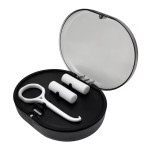 Two-level box for caps, aligners, retainers + 2 pads + 1 hook, Gray